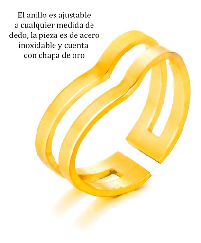 Imagen 4 de 7 de Juego De Anillos Línea Ajustable 1267