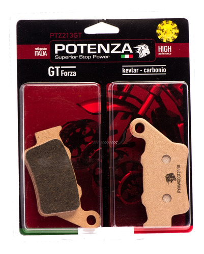 Pastilha De Freio Potenza Tras S1000rr Xt660 Cb500 Ptz213gt