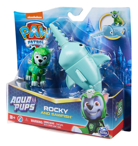 Paw Patrol Figura Aqua Pups Rocky & Sawfish