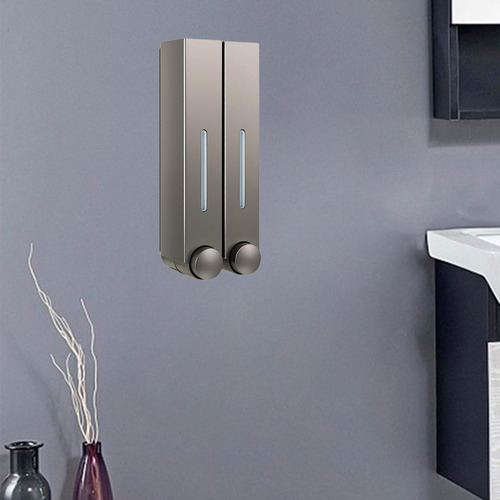 Dispensador De Jabón De Montaje En Doble Gris Doble Gris