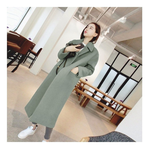 Gabardina Térmica De Invierno Para Mujer Abrigo Largo A