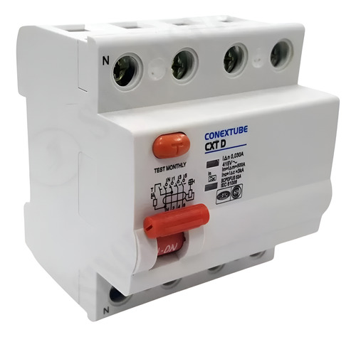 Disyuntor Diferencial Tetrapolar 4x25 Amp - 30ma Conextube