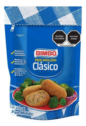 Pan Molido Bimbo Clásico Stand Up Pounch 400 G
