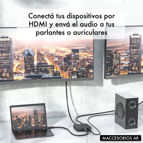 Extractor De Audio Hdmi A Optico Toslink Spdif
