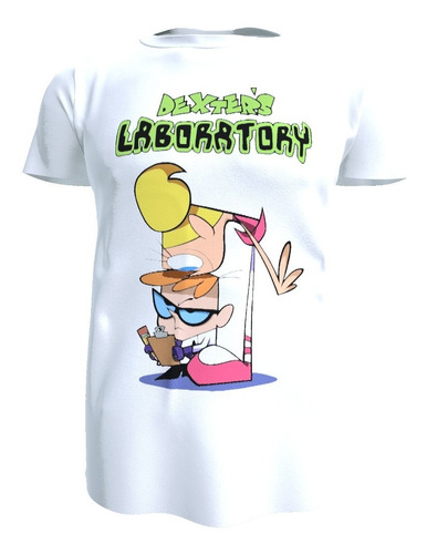 Polera Diseño El Laboratorio De Dexter, Unisex Poliester