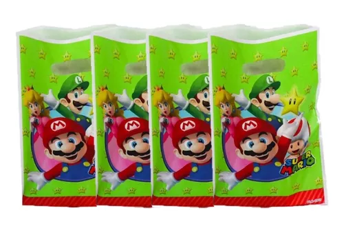 10 Bolsas De Dulces Cotillón De Cumpleaños Super Mario Bros Cuotas Sin Interés 9468