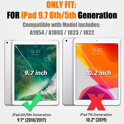Funda Protector Smart Case Cover Folio Ranura iPad 5 / 6 9.7