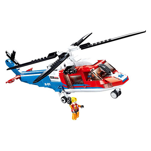 Bloques De Construcción Sluban Helicóptero De Rescate Ub