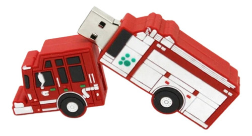 Memoria Usb 8gb Diseño Forma Figura Camión De Bomberos