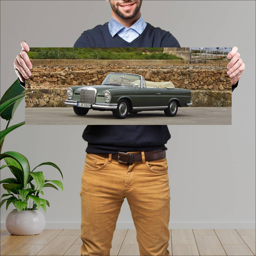 Cuadro 30x80cm Auto 1961 Mercedes Benz 220 Se Ca 4