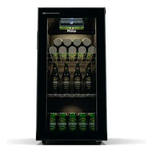Cervejeira Philco 82 Litros 3 Em 1 Preta Pcv142p - 127 Volts
