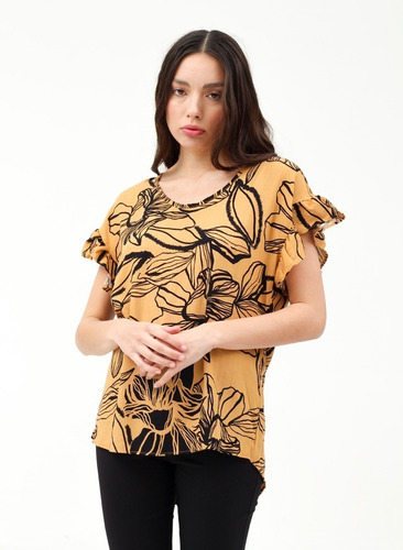 Musculosa Lino Estampado