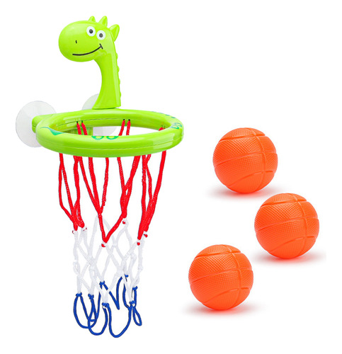 Mini Canasta De Baloncesto Con Diseño De Dinosaurio Verde