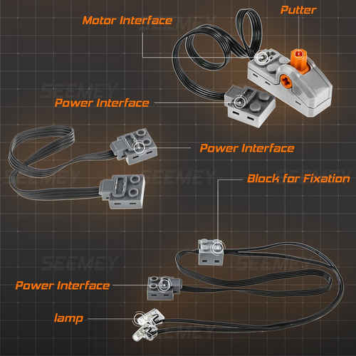 Seemey 9pcs Piezas Técnicas, Juego De Piezas De Función De P