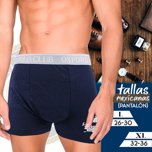 Imagen 3 de 9 de Set 12 Pcs Boxer Caballero Oxford Polo Club Original Opa-002