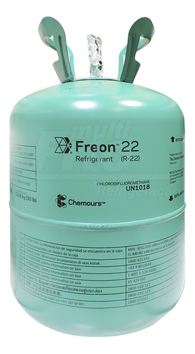 Botija R22 Freon Chemours Dupont 13,6kg Original