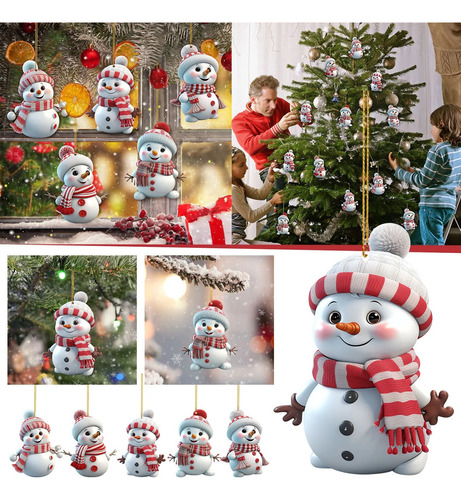 5 Piezas De Decoración De Árbol De Navidad, Yeti