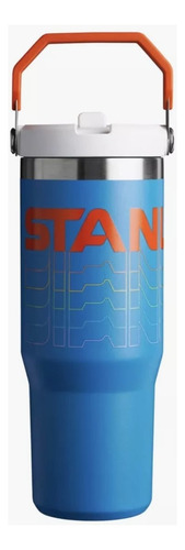 Botella Termica Stanley Flip Straw887ml Color Azul