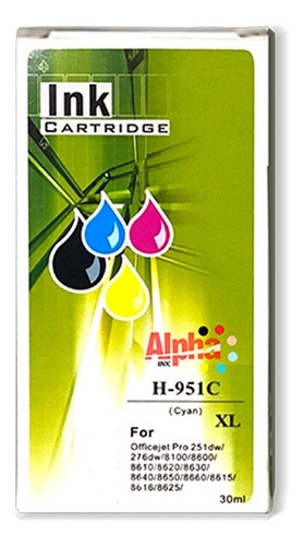 Cartucho De Tinta Compatible Para 950xl 951xl 8100 8600