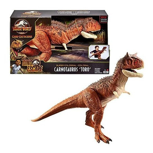 Jurassic World Colossal Carnotaurus Toro Dinosaurio C2xlf