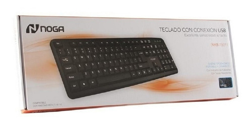 Teclado Con Cable Pc Usb Noga Net Nkb-78011 Notebook Español