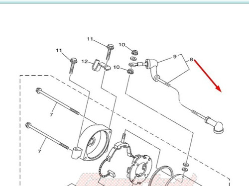 Yamaha Oem Cable Motor Arranque Raptor 700 1s3818150100