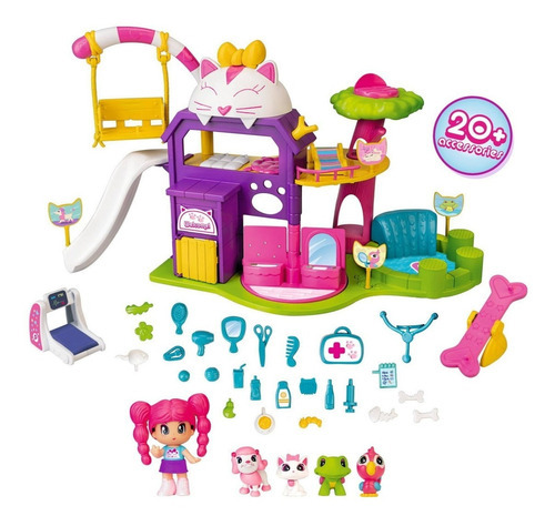 Imagen 5 de 8 de Pinypon Set Guardería De Mascotas