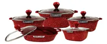 Comprar Ollas Antiadherente Roca Volcánica 10 Pcs Hot Chef Original