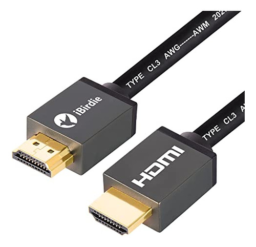 Ibirdie 4k Hdr Hdmi Cable 8 Pies En El Agua Cl3 Rated 4k60hz