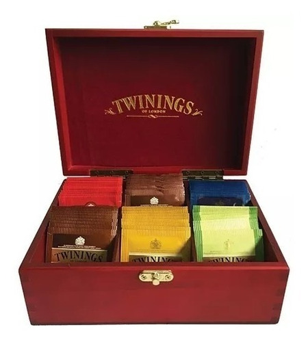 Te Twinings Caja Madera Surtidos Original 60 Saquitos