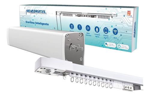 Cortina Inteligente De Trilho Wifi Novadigital Tuya C-gm46