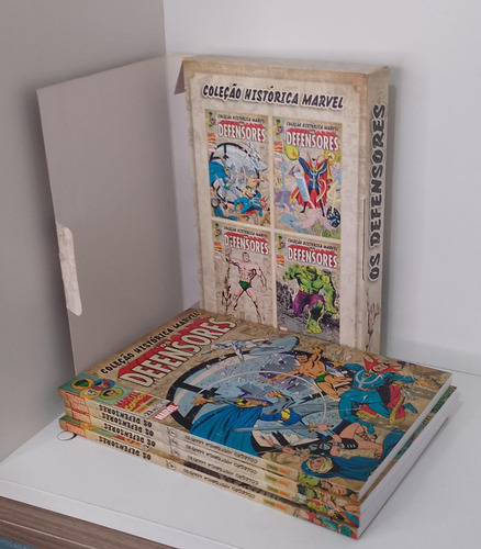 Hq Box Coleçao Historica Marvel Os Defensores Vol 1, 2, 3, 4