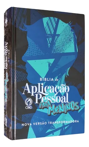 Biblia Sagrada Aplicação Pessoal Para Meninos Nvt Capa Dura Azul