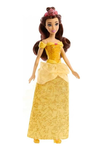 Muñeca Bella Disney Princesas Hlw02 Mattel