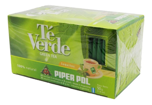 Té Verde X 25 Saq - Piper Pol