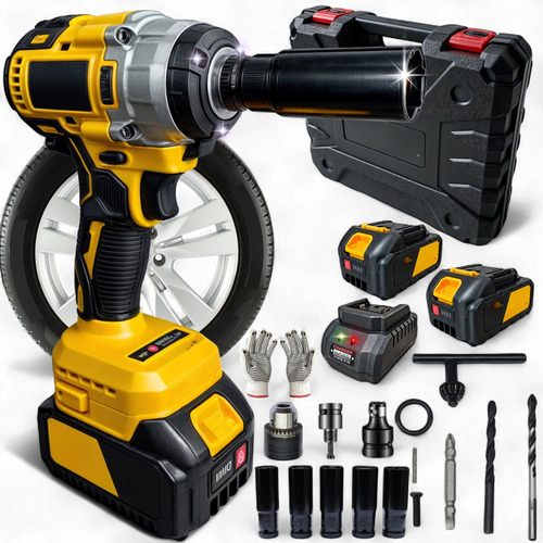 Chave De Impacto 48v Com Baterias De Lítio De Longa Duração
