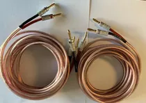 Comprar Cables Hi Fi Para Parlantes 2m 100% Cobre Libre De Oxígeno