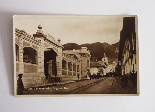 Fotografía Antigua Bogotá - Plaza De Mercado Bogota