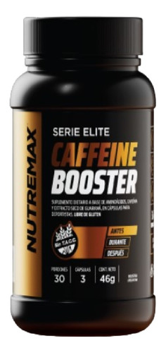 Cápsulas De Cafeína Caffeine Booster Nutremax Elite