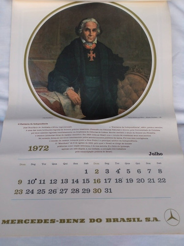 Calendário Antigo Mercedes-benz (Usado)