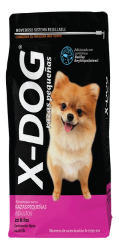 Alimento X-dog Raza Pequeñas Croquetas Adulto 20 Kg