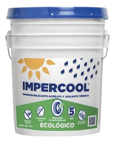 Impercool Impermeabilizante Ecológico 5 Años 19l - Cemix