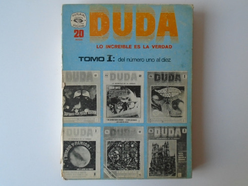 Duda Revista Tomo 1 No.1 Al No.10 Editorial Posada 1971