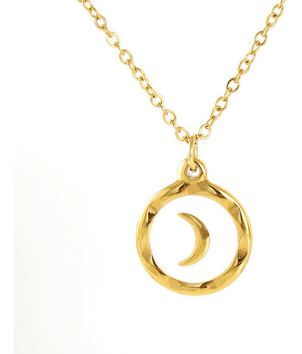 Dropping Oil Enamel Moon Pendant Couple Necklace