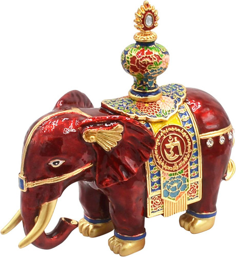 Feng Shui Buena Fortuna Elefante Rojo De La Prosperidad Con 