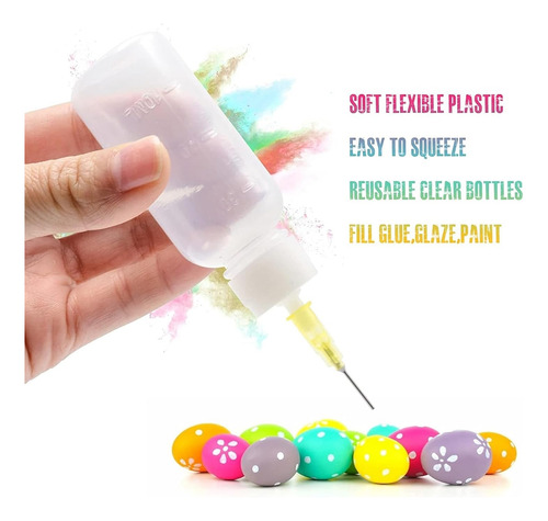 Botellas Para Apretar Con Pegamento Con Aguja, 30 Cc, Paquet
