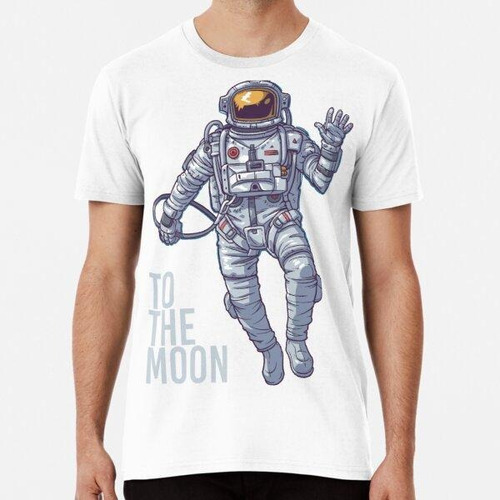 Remera Astronauta Litecoin A La Luna -lite Texto Algodon Pre
