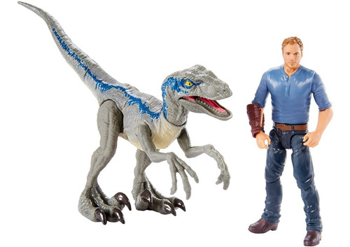 Jurassic World Story Pack Velociraptor  Azul  Y Owen