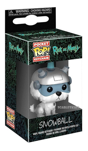 Llavero Funko Rick Y Morty Snowball Pocket Pop Keychain Orig