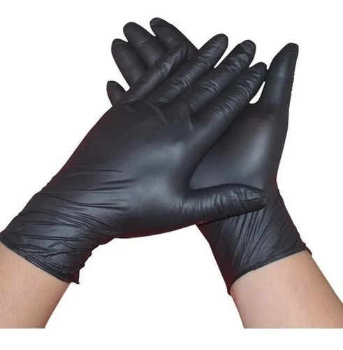 Guantes Negros 100 Pzas Talla Nitirlo Mendiano